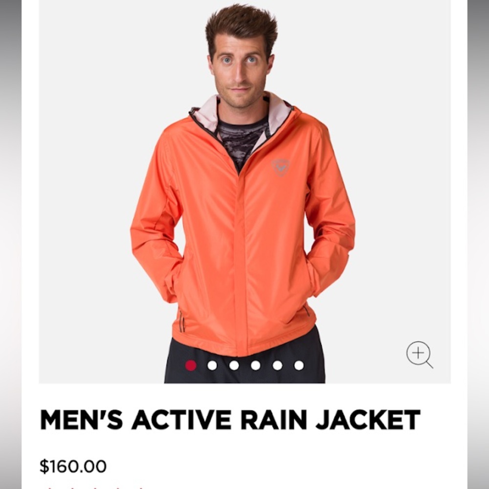 Rossignol Orange Active Rain Jacket